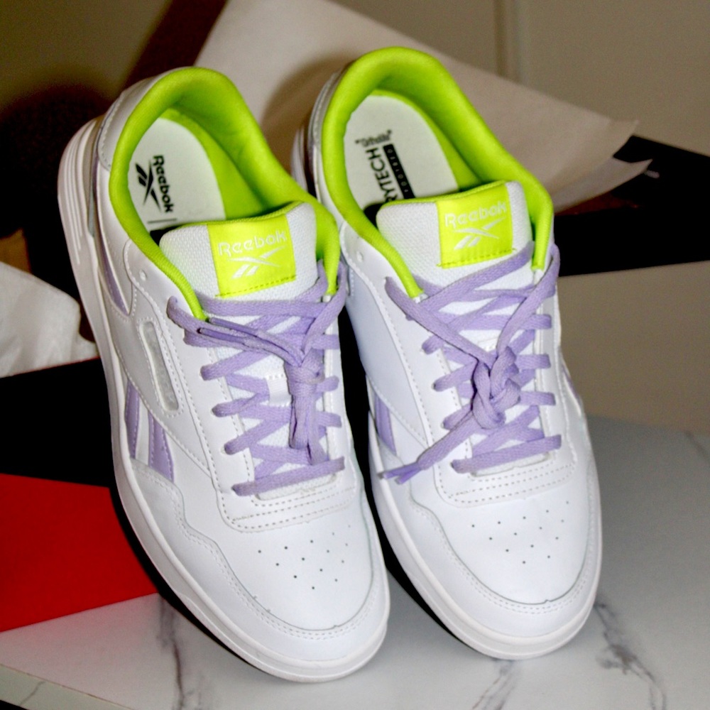 SOLD Reebok Lime + Lavender Women’s Stylish Casual Sneaker